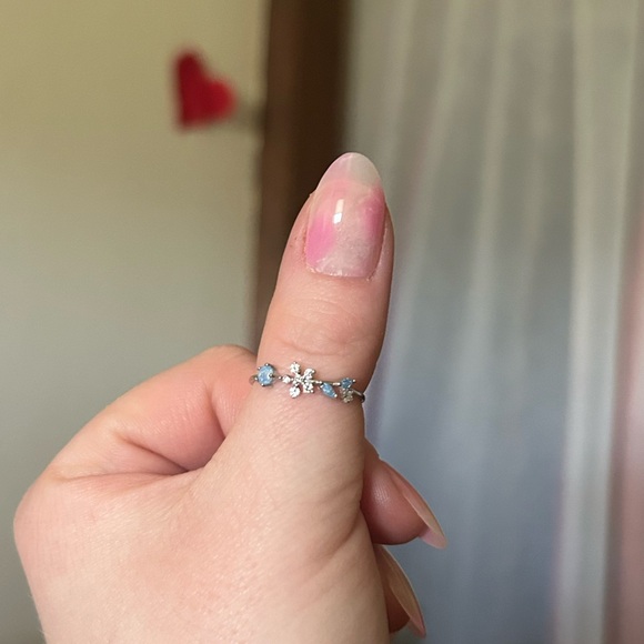 Set of 3 sterling silver gem rings - Picture 4 of 5